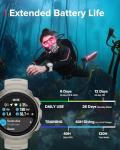 SUUNTO Ocean Dive Computer and Sports Watch, AMOLED Screen, 100 m Waterproof, Dual Frequency GPS, Offline Map, 95+ Sports, HRV & Sleep Quality Tracking, 40 Hours Battery Life in Diving Mode