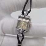 Antique Art Deco Ladies Cocktail Petite Stainless Wrist Watch Rare Swiss Wind Up