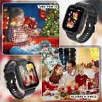 OKYUK Kids Smart Watch Gift for Girls Age 5-12, 4G Kids Watch 47 Games, HD Touch Screen Two-Way Calling Feature, School Settings, SOS, Birthday Gift for Boys and Girls Ages 7 8 9 10 (Black)