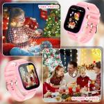 OKYUK Kids Smart Watch Gift for Girls Age 5-12, 4G Kids Watch 47 Games, HD Touch Screen Two-Way Calling Feature, School Settings, SOS, Birthday Gift for Boys and Girls Ages 7 8 9 10 (Pink)