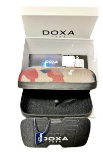Doxa Army Watch Box, Inner, Outer, Travel Case, Cards