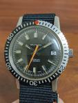 WALTHAM INCABLOC 17 JEWELS MECHANICAL VINTAGE MENS DIVER WRIST WATCH STAINLESS