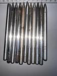 55 damaged tipped Watchmaker Staking Punches. Various Sizes.  Repairable 