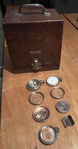 C&E Marshall Watchmakers Vintage Staking Set & Pocket Watch Parts
