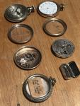 C&E Marshall Watchmakers Vintage Staking Set & Pocket Watch Parts