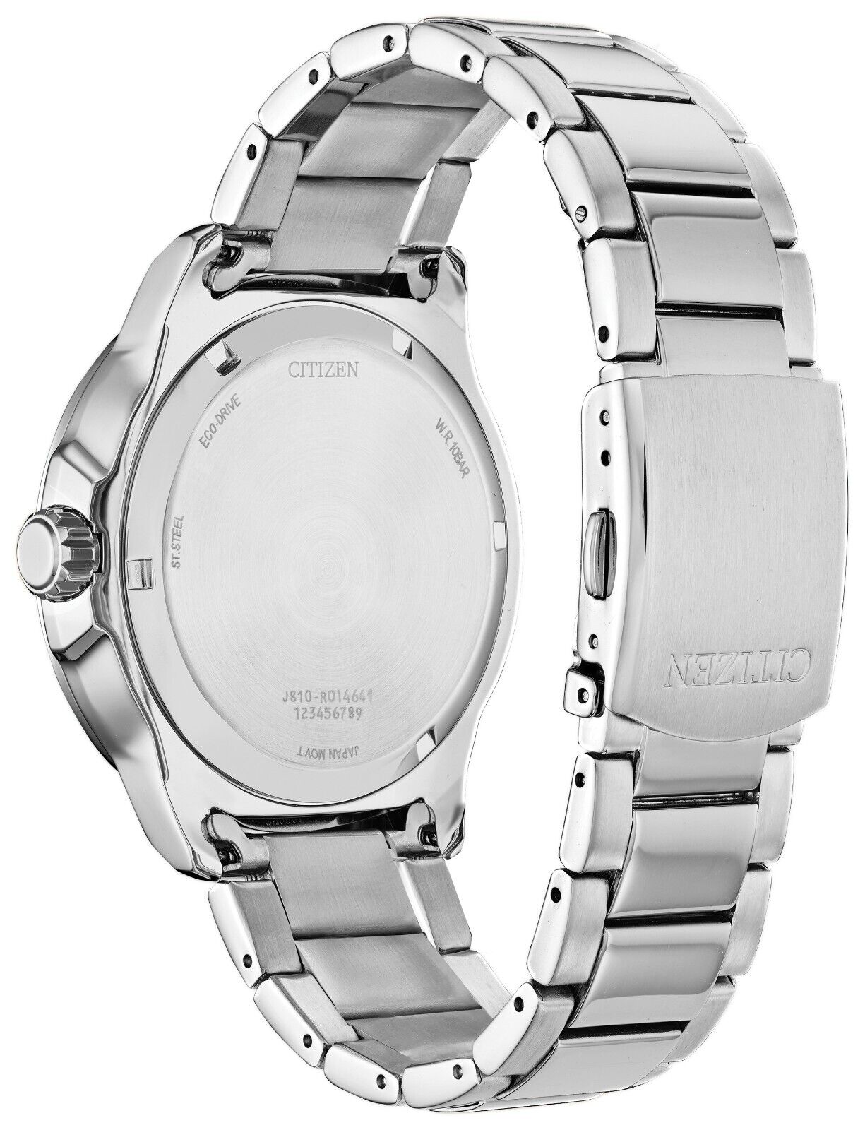 Citizen Eco-Drive Sport Watch - Green Dial, Stainless Steel