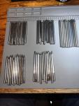 55 damaged tipped Watchmaker Staking Punches. Various Sizes.  Repairable 