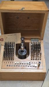 VItg Louis Levin & Son Watch Maker Staking Repair Tools Kit With K&D Stakes Tag
