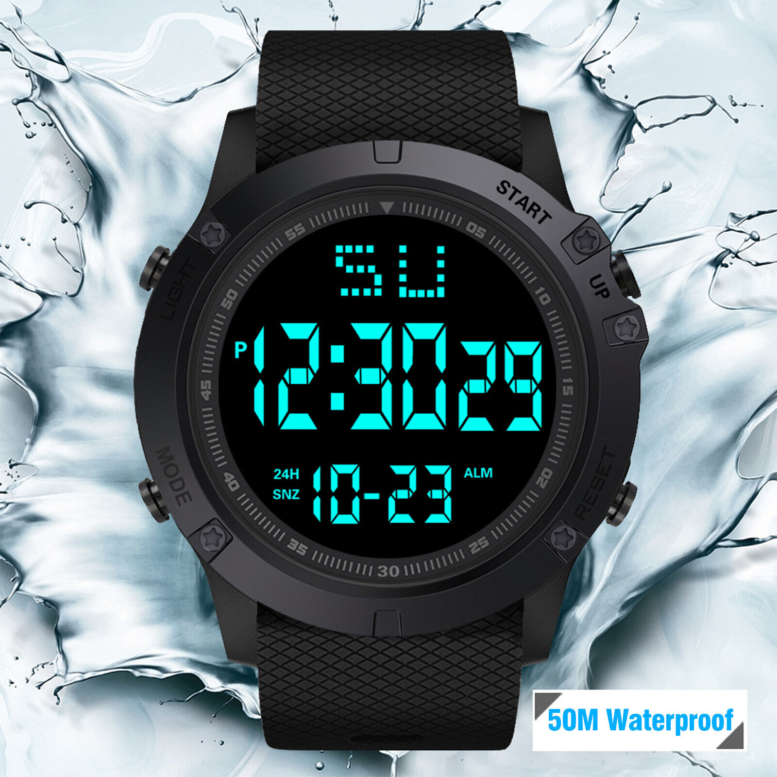 Waterproof Military Digital LED Sports Watch