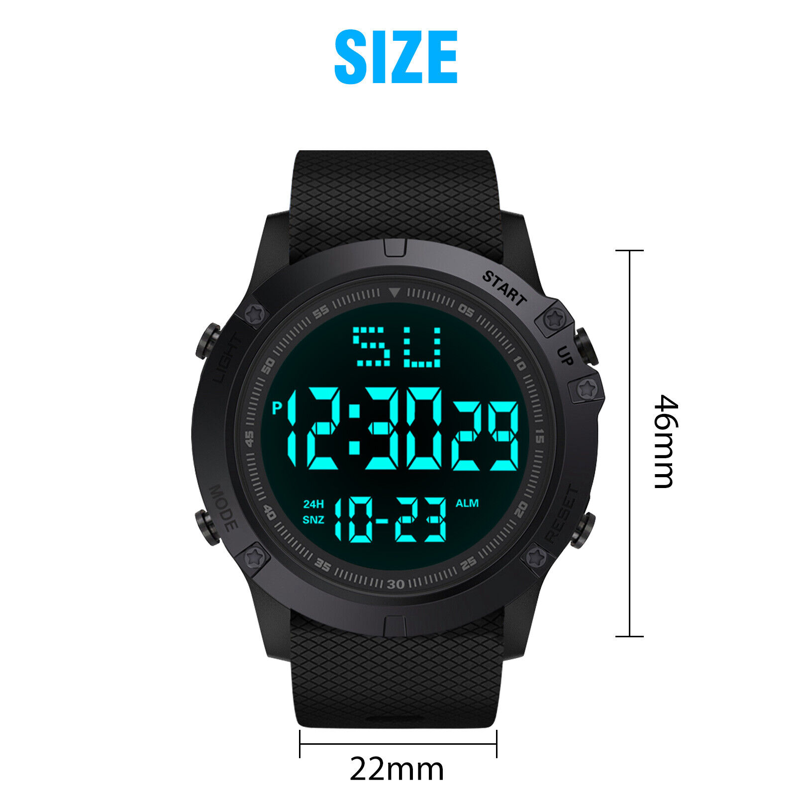 Waterproof Military Digital LED Sports Watch