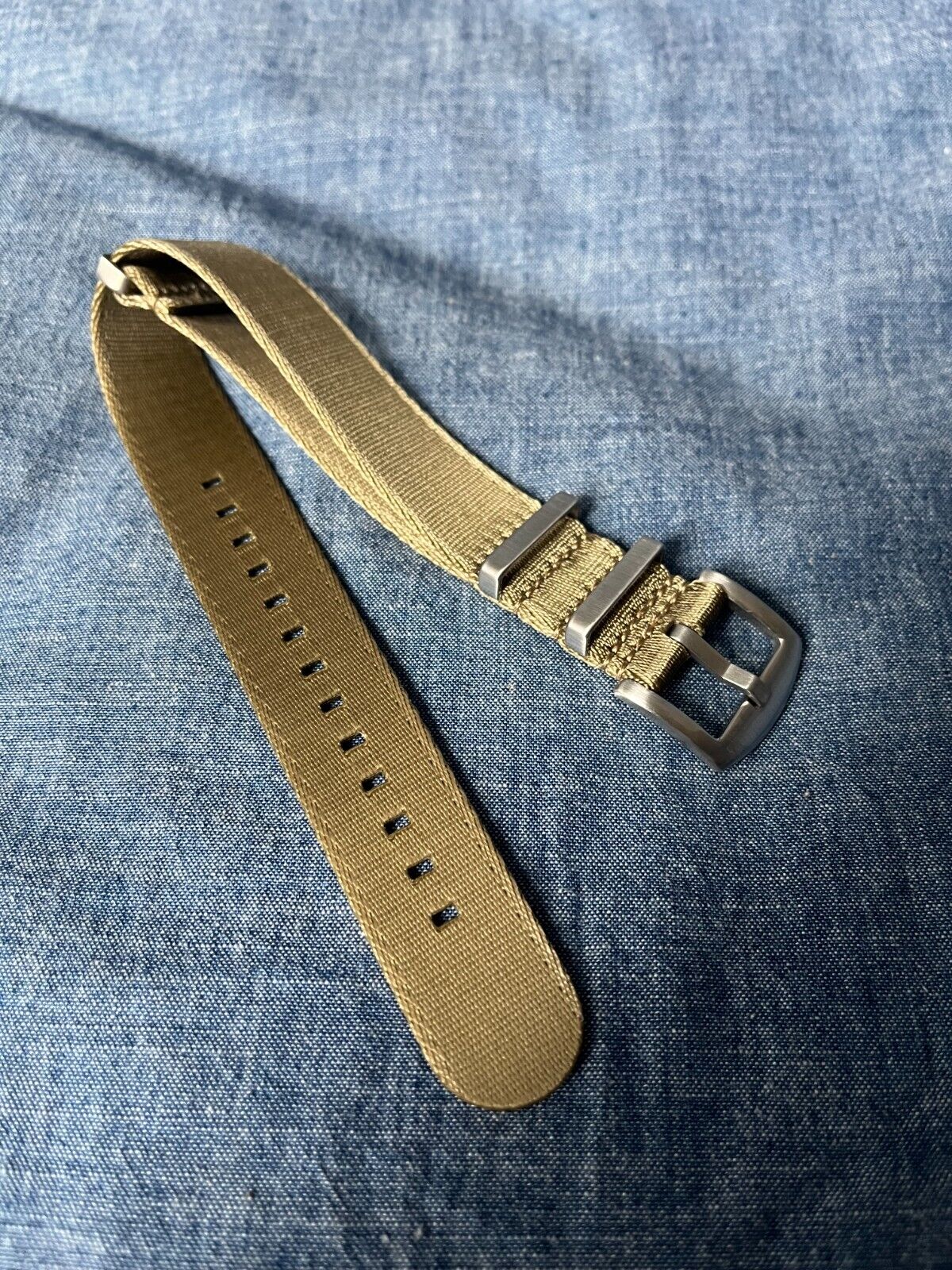 Silky Sturdy Military Watch Strap for Wiscasset Watches