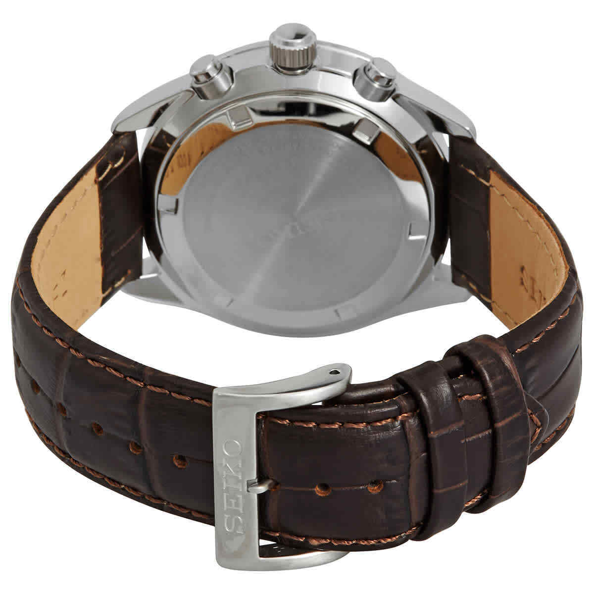 Seiko Quartz Chronograph Men's Watch with Green Dial