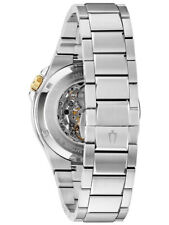 Bulova Men's Maquina Silver Gold Tone Watch