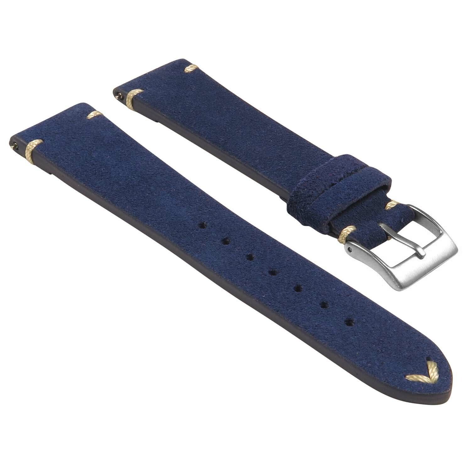 Suede Vintage Leather Watch Band Strap - Standard Length