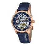 Thomas Earnshaw Longitude Automatic Skeleton Blue Rose Gold Men's Watch - Brand