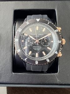 Filippo Loreti Ascari Grand Prix Series Race Watch Black Gold 1952 NIB 