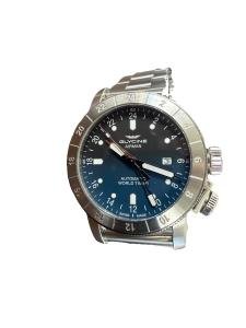 Glycine Airman GL0054 44mm GMT Automatic Stainless Steel / Blue Gradient Dial