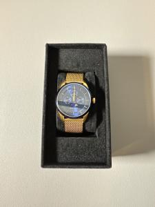 FILIPPO LORETI VENICE MOONPHASE AUTOMATIC WATCH BLUE & GOLD MESH BAND