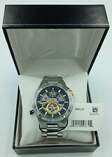 Bulova Men's Maquina Silver Gold Tone Watch