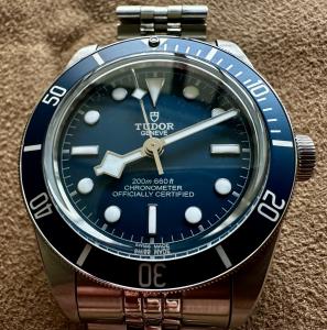 39mm Tudor Black Bay 58 Blue w/ Forstner Model J Bracelet & Intl Gurantee Card