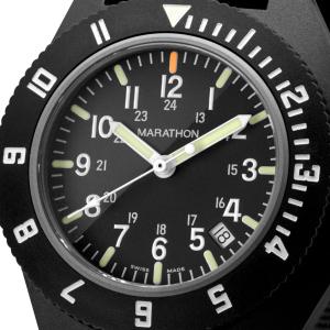 Marathon US Mil-spec MaraGlo™ Navigator Pilot Watch with Date, 2nd Timezone, NEW