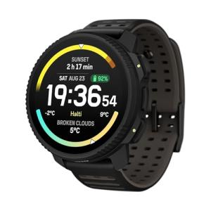 SUUNTO Vertical 2 GPS Sport Watch, Bright 1.5” AMOLED Touchscreen, LED Flashlight, 20-Day Battery Life, Offline Maps, Training Metrics & Recovery Insights, Dual-GNSS, 115+ Sport Modes, Black