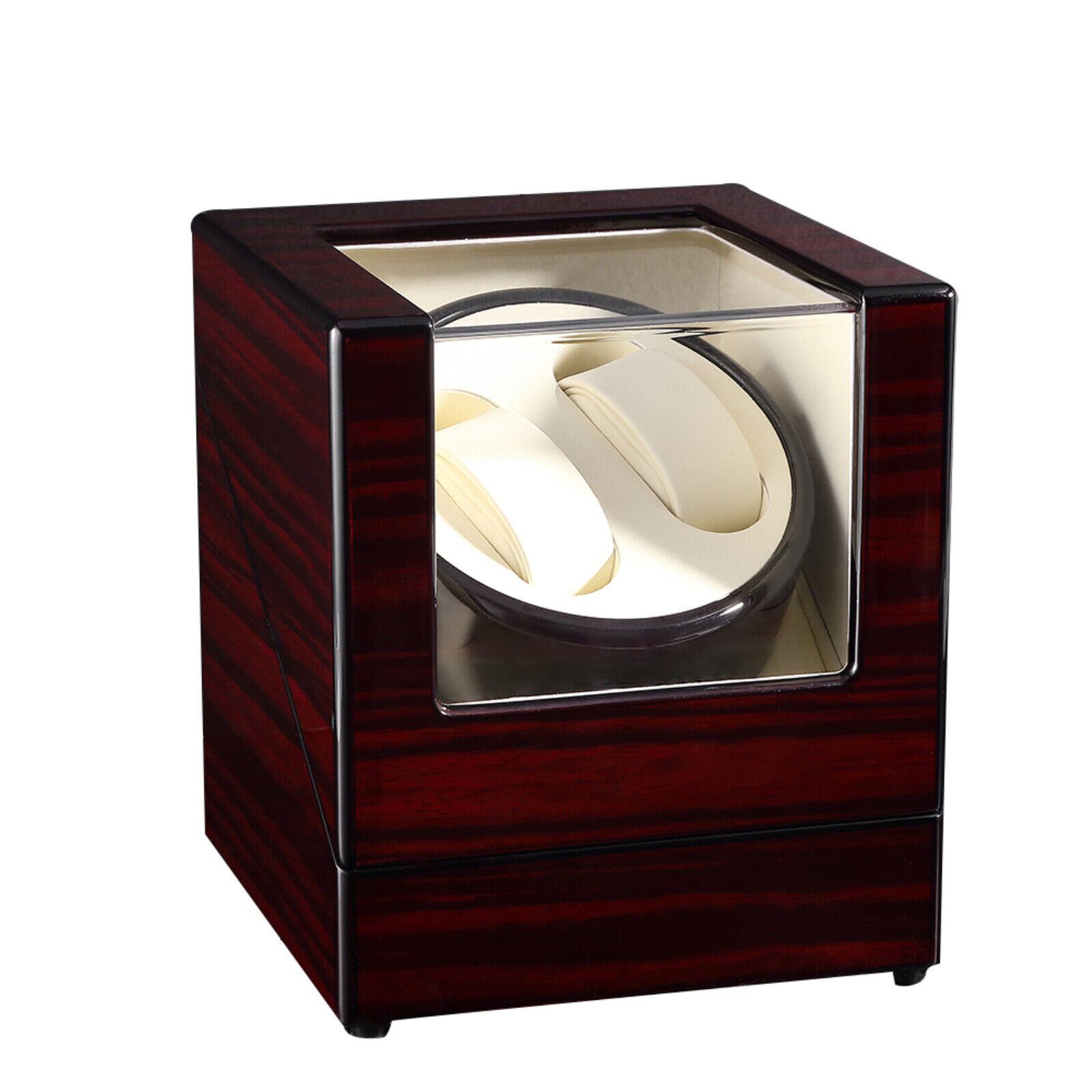 Wooden Watch Winder Case Box, 2 Slots