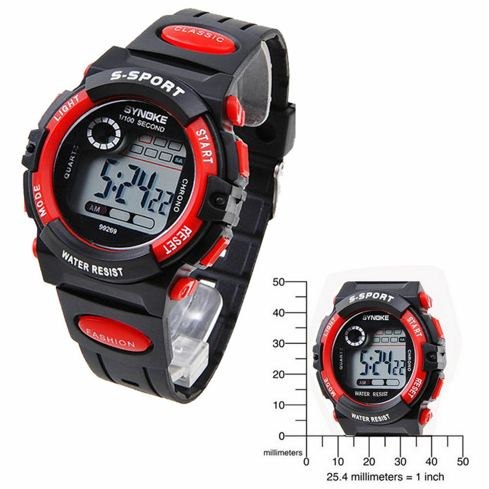 Kids Waterproof Digital Sports LED Watch