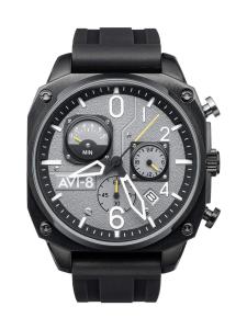 AVI-8 Hawker Hunter Retrograde Chronograph Tactical Black Watch - Brand New
