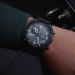 AVI-8 Hawker Hunter Retrograde Chronograph Tactical Black Watch - Brand New