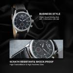 Men's Skeleton Automatic Mechanical Watch with Leather Band