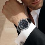 Men's Skeleton Automatic Mechanical Watch with Leather Band