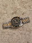 Innovative MD951WY Time Mens Vintage Dive Watch Quartz Gold Black * WORKING *