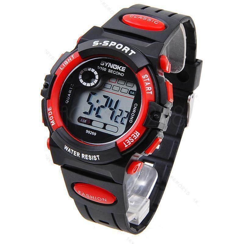 Kids Waterproof Digital Sports LED Watch