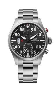 Glycine GL0355 Airpilot Chrono Swiss movement 44 Men Watch NEW