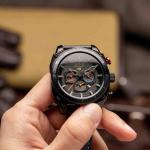 AVI-8 Hawker Hunter Atlas Dual Time Chronograph Black Ops Watch - Brand New