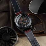 AVI-8 Hawker Hunter Atlas Dual Time Chronograph Black Ops Watch - Brand New