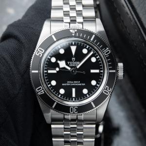 Tudor Black Bay 41 8/2024 Black Dial Steel Bracelet Jubilee Monochrome Watch Set