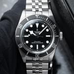 Tudor Black Bay 41 8/2024 Black Dial Steel Bracelet Jubilee Monochrome Watch Set