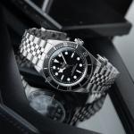 Tudor Black Bay 41 8/2024 Black Dial Steel Bracelet Jubilee Monochrome Watch Set