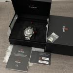 Tudor Black Bay 41 8/2024 Black Dial Steel Bracelet Jubilee Monochrome Watch Set
