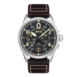 AVI-8 Spitfire Lock Chronograph Midnight Oak Watch - Brand New