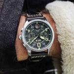 AVI-8 Spitfire Lock Chronograph Midnight Oak Watch - Brand New