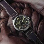 AVI-8 Spitfire Lock Chronograph Midnight Oak Watch - Brand New