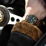 AVI-8 Spitfire Lock Chronograph Midnight Oak Watch - Brand New