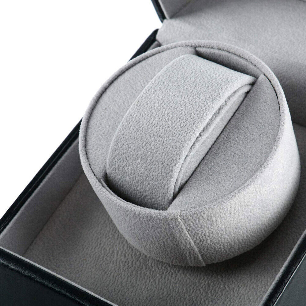 Leather Single Watch Winder Box Display Case