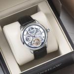 Thomas Earnshaw Longitude Shadow Automatic Black Silver Watch - Brand New