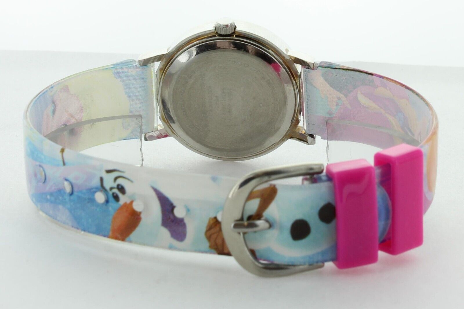 Disney Frozen Kids Silver Time Teacher Printed Band Watch