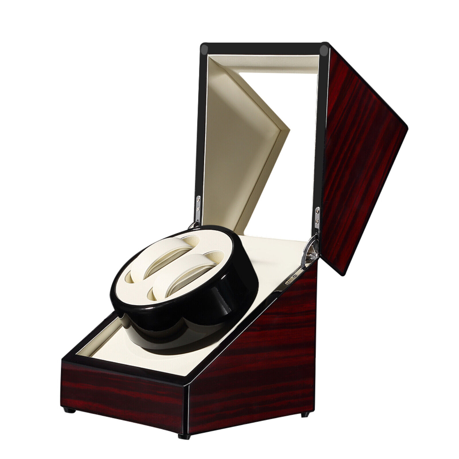 Wooden Watch Winder Case Box, 2 Slots