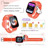 OKYUK Kids Smart Watch Gift for Girls Age 5-12, 4G Kids Watch 47 Games, HD Touch Screen Two-Way Calling Feature, School Settings, SOS, Birthday Gift for Boys and Girls Ages 7 8 9 10 (Orange)